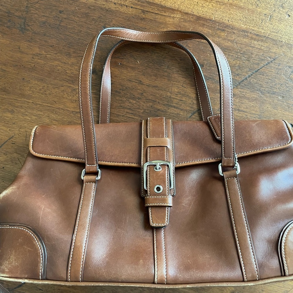 Coach Leather Hampton Satchel